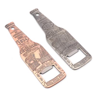 China Promotional Viable Opener Premiums Gift Metal Beer Bottle Opener For Birthday for sale