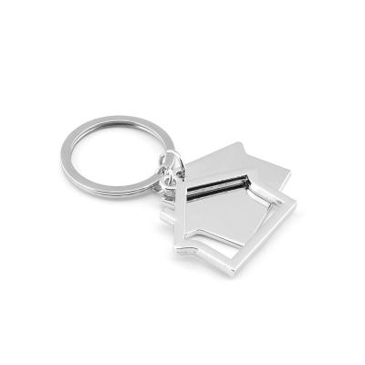 China Custom Fasion Logo Key Chain Zinc Alloy Metal House Shaped Key Chain for sale