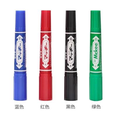 China Office Classic Double Head Oil Based Permanent Marker Large Capacity for sale