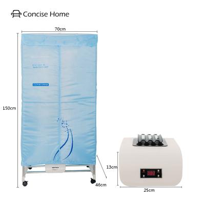 China Hotel Concise Home Standing Clothes Folding Machine Clothes Dryer Stainless Steel Electric Heated Electric Clothes Dryer With Remote for sale