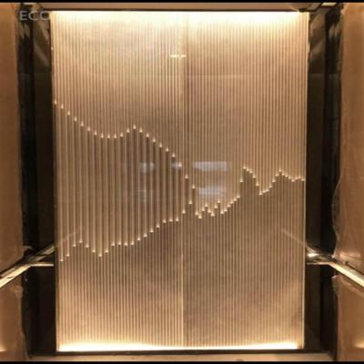 China 1220*3660mm Large Hotel Lobby 3D Art High Quality Acrylic Partition Wall Decoration Modern Eco Friendly Resin Panel for sale