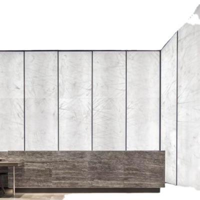 China Modern Modern White Marble Stone Wall Panel Interior Decoration For Living Room for sale