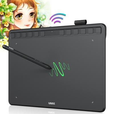 China UGEE S1060W 2.4G Digital Wireless Notepads for Laptops 10 Inch Drawing Tablet for Beginner Graphics Tablet for sale