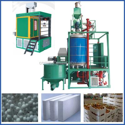 China Automatic Batch Type Expandable Foam Balls EPS Polystyrene Pre-Expander Polyurethane Making Machine for sale