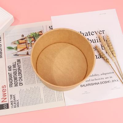 China Recycled Materials Customize Printing Logo Take Away Paper Bowl Disposable Paper Soup Bowl For Snacks Wrapping Paper Bowl For Food for sale