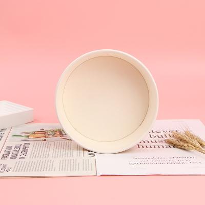 China Custom Recycled Materials Printing Logo Kraft Paper Take Away Take Out Bowl Biodegradable Disposable Recycle Paper Soup Paper Bowl For Snack Food for sale