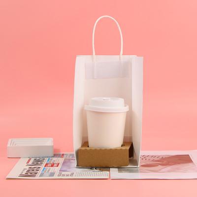 China Recycled Materials China Maker Make 6 8 10 12 16 20 Ounce Double Wall Coffee Drink Paper Cups Disposable Packaging Paper Cup For Take Out for sale