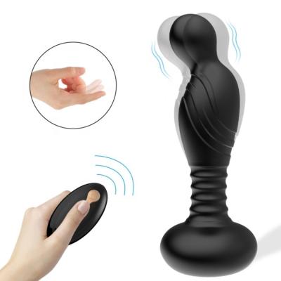 China 10Freq anal sex butt plug male vibrator trigger+vibration Anal Adult Massager Toy Silicon Vibrating Plug Prostata for sale