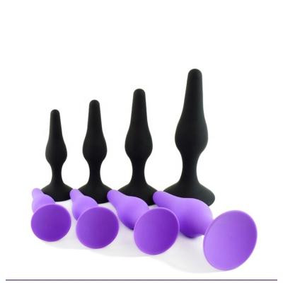 China Wholesale Safe Anus Plug Silicone Butt Anal Plug Set Silicone Anal Plug 4 Pcs In One Set For Men And Women for sale