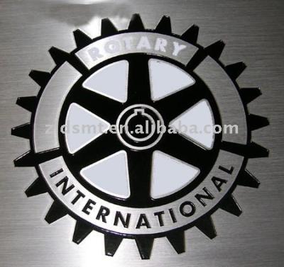 China Aluminum Metal Logo Nameplate for sale