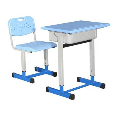 China Sustainable& comfortable school furniture student desk and simple chair classroom furniture for sale