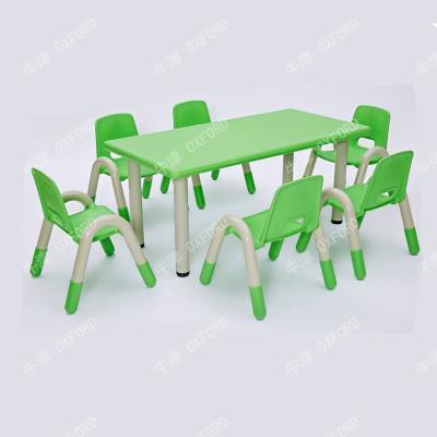 China Eco - Friendly Kids Learning Table Kindergarten Furniture Plastic Kids Table And Chair for sale