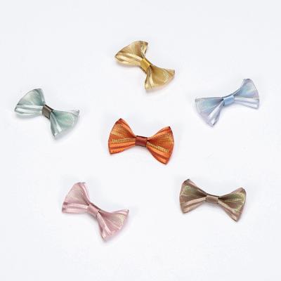 China Colorful Mini Bows Holiday Gift Accessories Holiday Decorations Customizable Christmas Bows For Decarition for sale