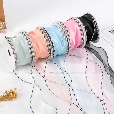 China Wedding Hot Tied Fishtail Ribbon Decoration Gift Ribbon Fashion Solid Ribbon for sale