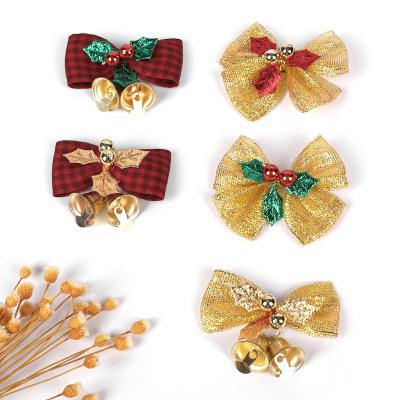 China Hongbin's Popular Craft Small Bells Party Bows Wholesale Mini Bows Christmas Decoration Bows for sale