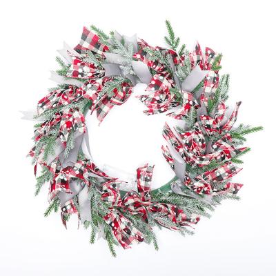 China Christmas Romantic Wreath Factory Supply Decorative Flowers Braids Friend's Factory Price A Gift Home Decoration for sale