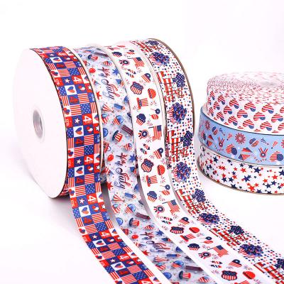 China Hong Bin Craft Hot Selling Beautiful Colorful Hot Independence Day Decorative Ribbon Polyester Ribbon Star Shaped Air Balloon for sale