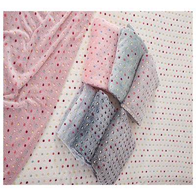 China Factory direct sales anti-static glue printing flannel blanket for sale