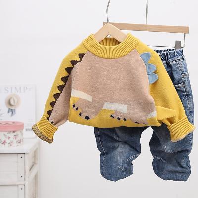 China Boys autumn and winter children's sweaters anti-shrinkage pattern 2022 new spring and autumn baby sweater Clothes Cartoon Knit Sweater for sale