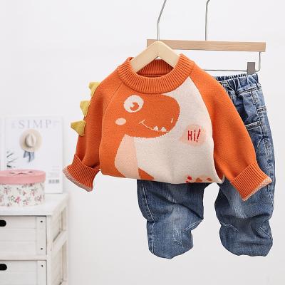 China Boys autumn and winter children's sweaters anti-shrinkage pattern 2022 new spring and autumn baby sweater Clothes Cartoon Knit Sweater for sale