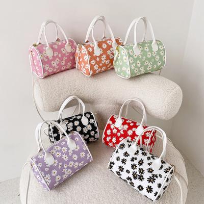 China Preppy Style Fashion Women Bags 2021 Small Daisy Print Shoulder Bag Pillow Messenger Mini Handbag Bag Purses for sale