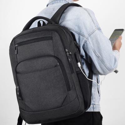 China With USB Men's Multi-pocket Large Capacity Computer Bag Charging USB Outdoor Leisure Travel Backpack for sale