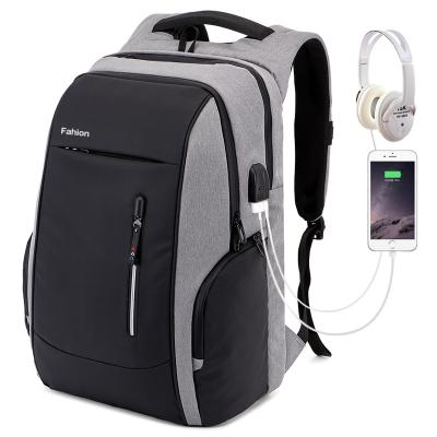 China 2021 Custom Anti Theft USB Men's Rucksack Backpack Notebook Bags Business Laptop Charging Backpack for sale