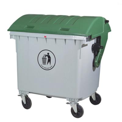 China Sustainable Dust Bin Manufacturers Top Plastic Pedal Bin Waste Bin Waste Cart With Wheels for sale