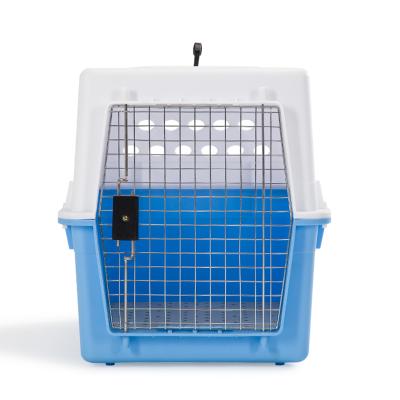 China Breathable Mesh Design Metal Kennel Pet Carrier Pet Carrier Transport Box Cage for sale