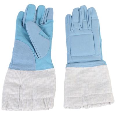 China OEM Washable Leather Double Sword Glove Running Fencing Sport Gloves for sale