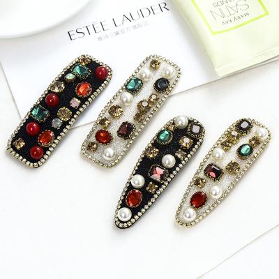 China Multifunctional Purpose Popular Hair Clips Shape Woman Rhinestone Hairpins Shiny Luxury BB Clip Styling Tool Bars for sale