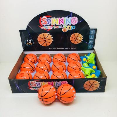 China Plastic Basketball Toy Spinning Top With Light And Music for sale