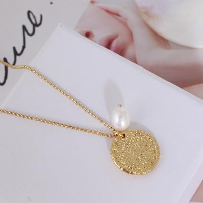 China 2021 New Design Environmentally Friendly Metal Bead Pendant Necklace Fashion Women Chain Necklace for sale