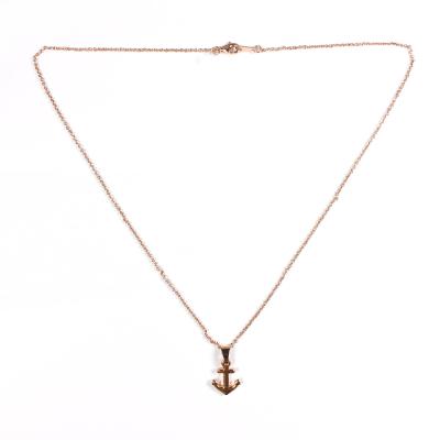 China 2019 Eco - Friendly Newest Fashion Simple Anchor Men Small Necklace for sale