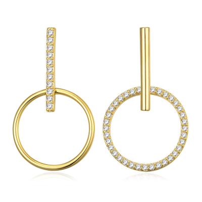 China Trendy Diamond Gold Plating Earrings Fashion Wholesale Eco-friendly for sale