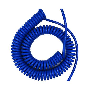 China Automotive Products Application 4 Core Hot Electric Spring Spiral Coiled Cable for sale