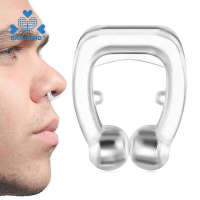 China New Style Silicone Snore Stopper Anti Snoring Equipment Tool Magnetic Free Snoring Nose Clips In Stock With Logo For Free for sale