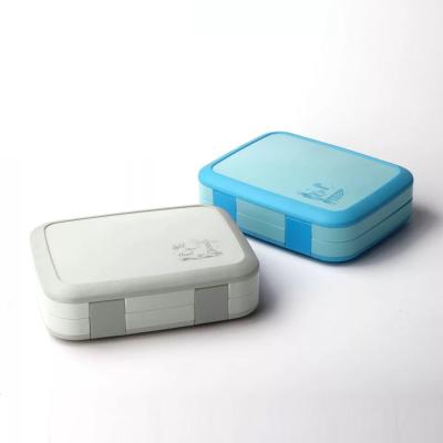 China Wholesale Freshness Keeping Ready To Ship Plastic Bento Box With Removable PP Ship Easy Clean Bento School Lunch Box for sale