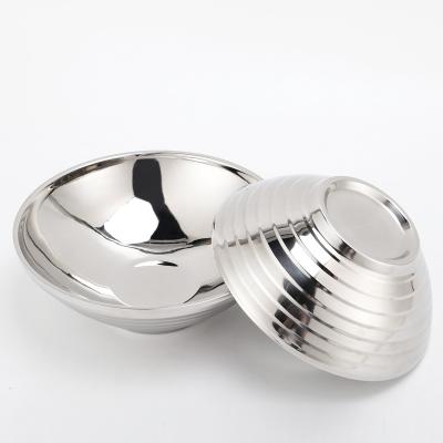 China Homeware Stainless Steel Soup Serving Bowl Dessert Snack Mixing Bowl Viable Ice Cream for sale