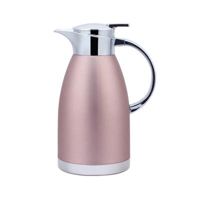 China Preservation Business Salin Brand Hot And Cold Water Bottle 1.8 Liters Dispenser Beverage Thermal Jars Pink for sale