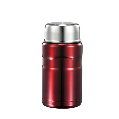 China Business Wall 304 Stainless Steel Food Canister 700ml Vacuum Soup Jar Double Flask Updraft for sale