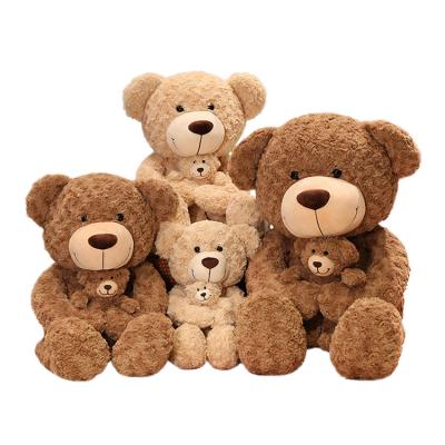 China Cute Doll Cute Teddy Bears Bulk Plush Toy Wholesale Soft Mommy And Baby Stuffed Teddy Bear for sale