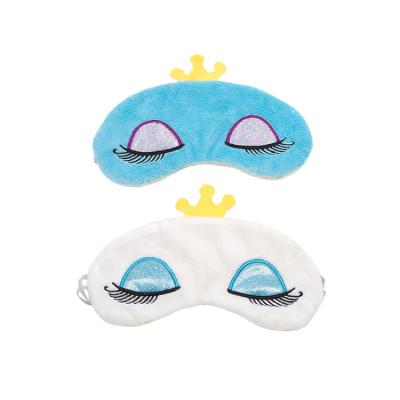 China Shading light Cotton Cute Soft Sleeping Plush Eye Mask For Kids for sale