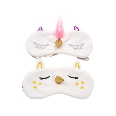 China Shading light Animal Plush Eyemask Cute Sleeping Eyemask Plush Eyemask for sale