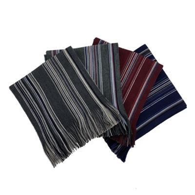 China Soft Special Design Scarf Widely Used Knitted Wool / Acrylic Blended Reversible Scarf for sale