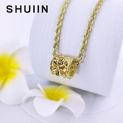 China SHUIIN Gold Plumeria Barrel Casual/Sporty Pendant with 21