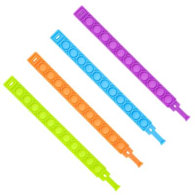 China The popular unisex fidgety person Toy Wristband Relax Silicone Design Decompression Finger Bracelet Jumps Wristband for sale