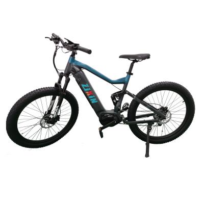 China Aluminum Alloy Suspension Electric Bicycle Motor 27.5 Inch Mid Mountain Bike Good Riding Performance for sale