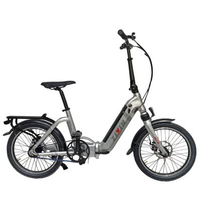 China Foldable Aluminum Alloy Urban Ebike With Seat Belt Drive Rear Electric Bicycle for sale