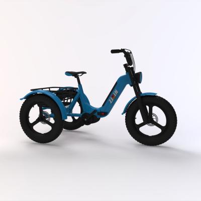 China 2021 Aluminum Alloy Aluminum Alloy Electric Bike Tricycle New Style 48V 500w Rear Motor for sale